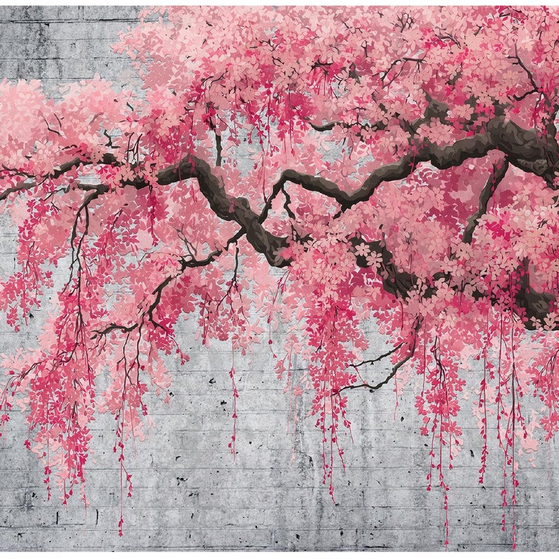 Fototapeta Drzewo Beton Abstrakcja 400x280 cm Tapeta Do Sypialni Salonu Kuchni Na Flizelinie