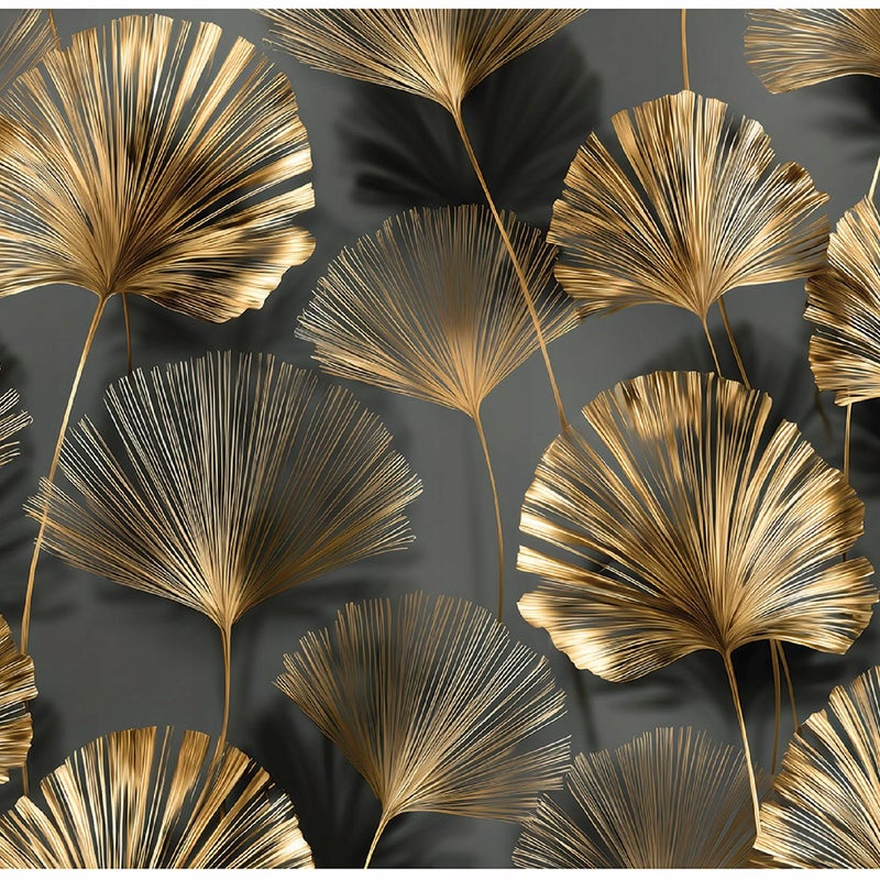 Fototapeta Liście 3D Abstrakcja 300x210 cm Tapeta Do Sypialni Salonu Kuchni Na Flizelinie