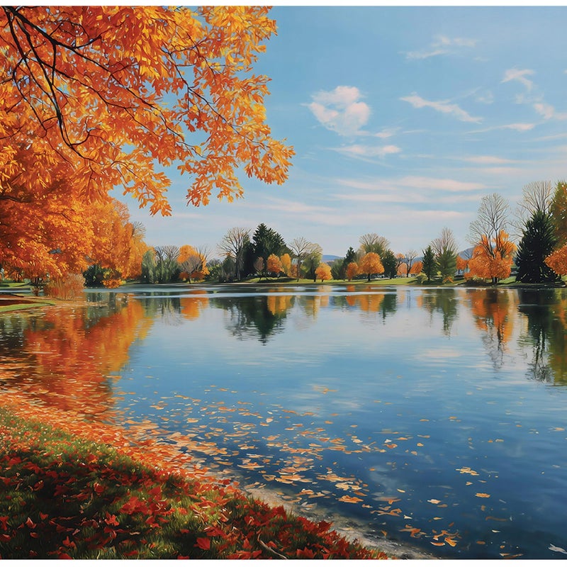 Fototapeta Las Natura Jezioro 300x210 cm Tapeta Do Sypialni Salonu Kuchni Na Flizelinie