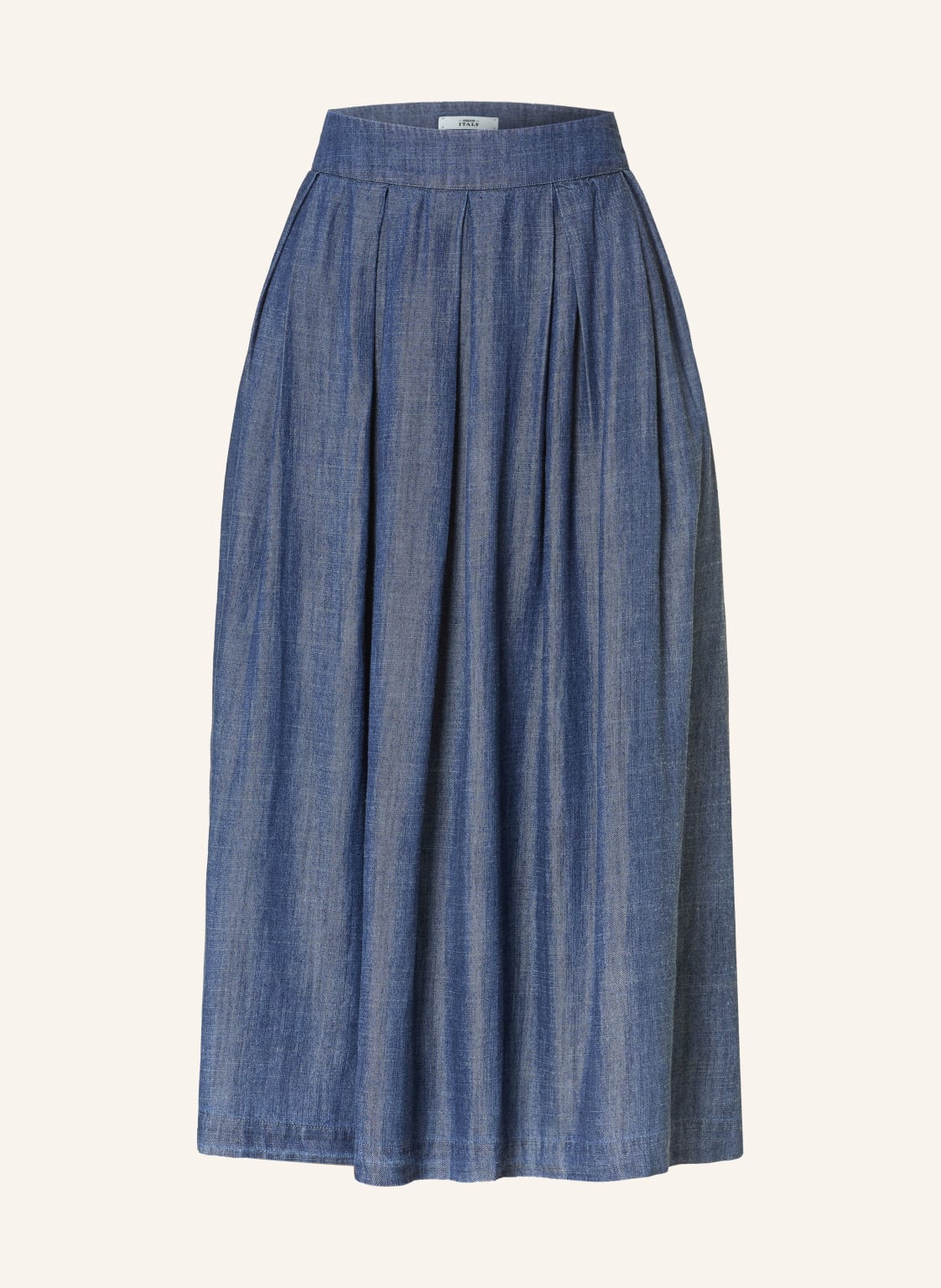 0039 Italy Spódnica Z Paskami W Stylu Jeansowym blau