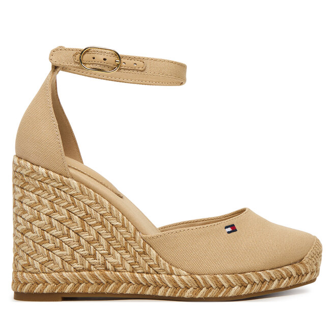 Espadryle Tommy Hilfiger Wedge FW0FW09225 Beżowy