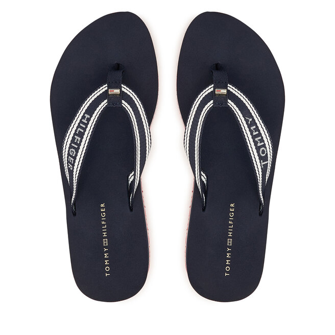 Japonki Tommy Hilfiger Flag Print FW0FW09195 Granatowy