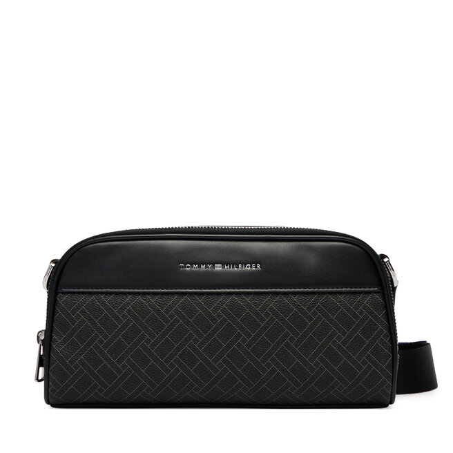 Saszetka Tommy Hilfiger Th Flag Monogram Camera Bag AM0AM14297 Czarny