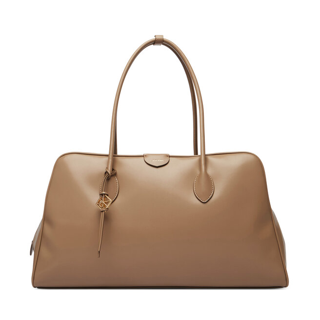 Torebka Calvin Klein Emblem Trio Large Work Bag LV04F3368G Beżowy