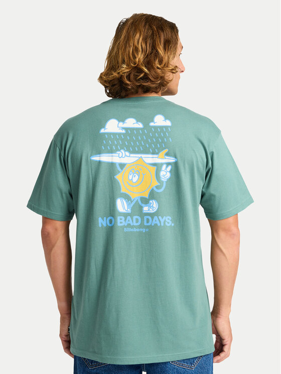 Billabong T-Shirt Gimmicks EBYZT00363 Zielony Regular Fit