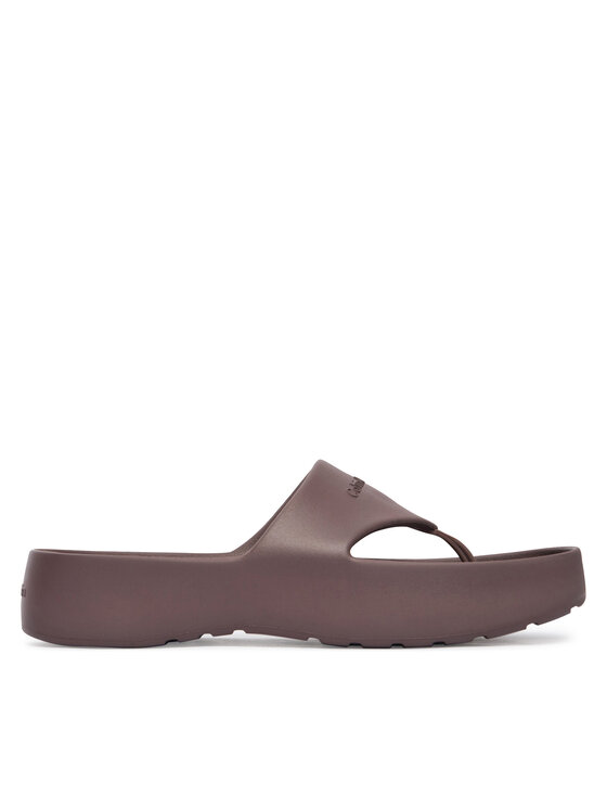 Calvin Klein Japonki One Piece Eva Flip Flop Thong HW0HW02957 Brązowy