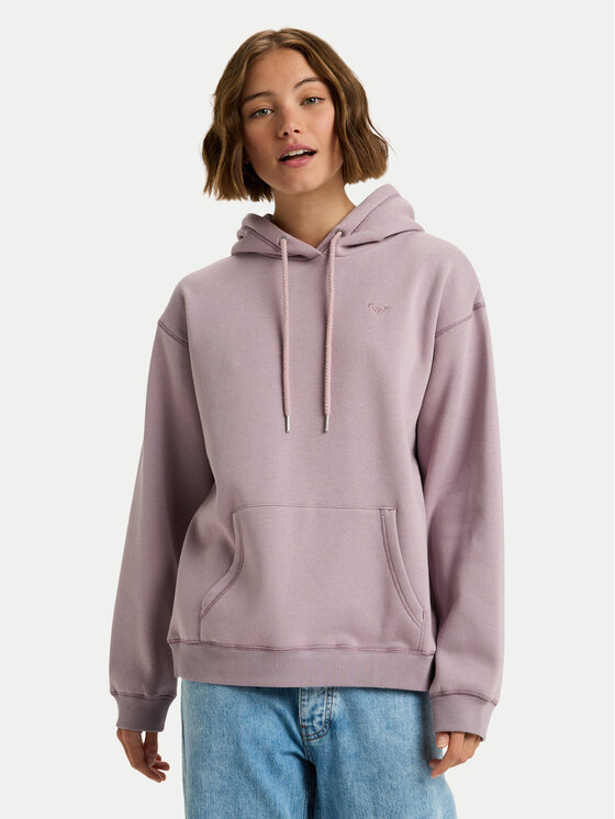 Roxy Bluza Surf Stoked Brushed ERJFT05046 Fioletowy Regular Fit