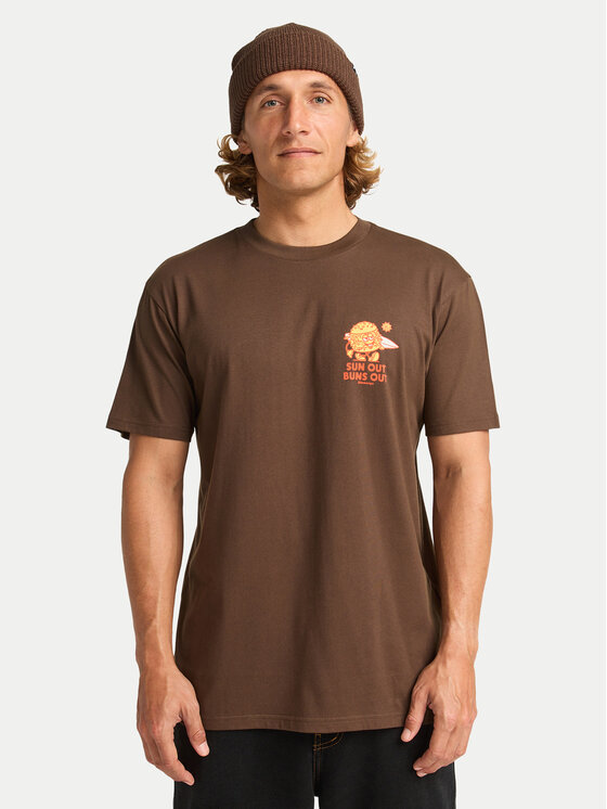 Billabong T-Shirt Gimmicks EBYZT00363 Brązowy Regular Fit