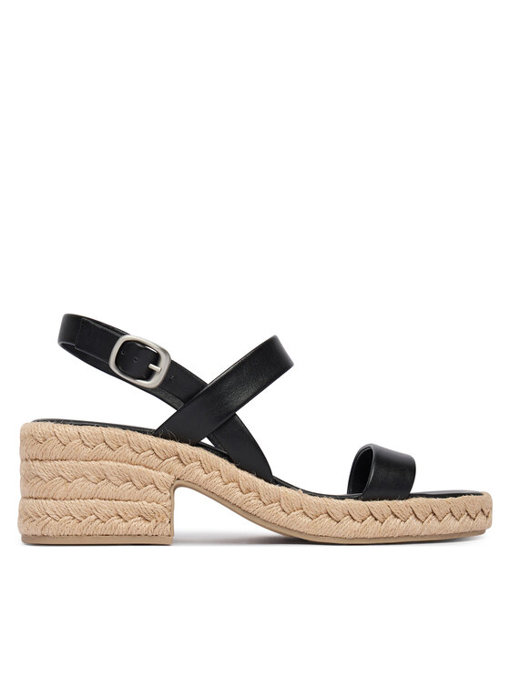 Calvin Klein Sandały Block Heel Espa 50 Slingb Lth HW0HW02903 Czarny