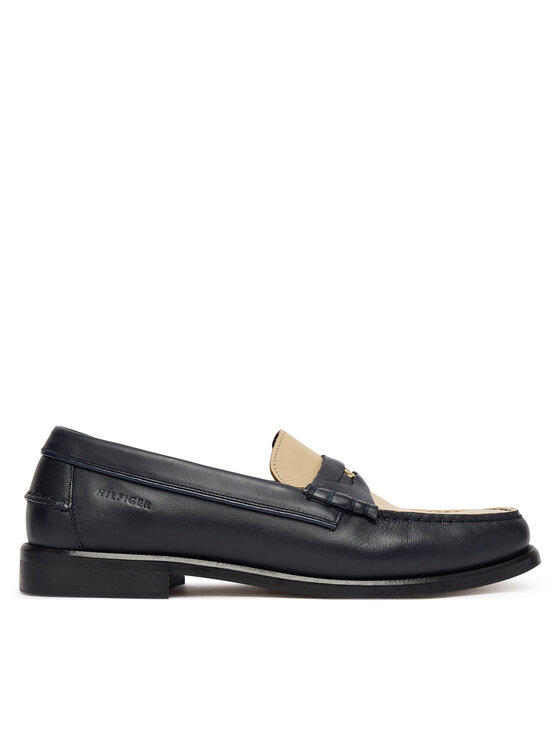 Tommy Hilfiger Mokasyny Penny Crust FM0FM05836 Granatowy