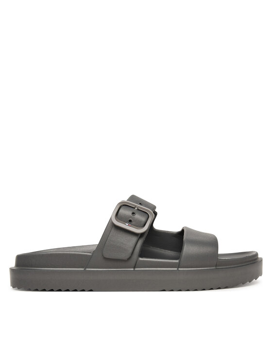 Tommy Hilfiger Klapki Double Strap FW0FW09114 Szary