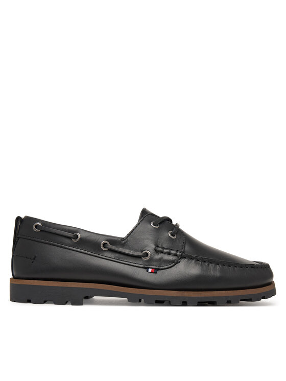 Tommy Hilfiger Mokasyny Light Lth FM0FM05746 Czarny