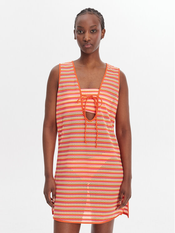 Seafolly Sukienka plażowa Calypso 55506-CU Pomarańczowy Regular Fit