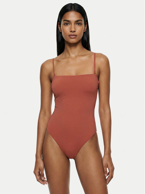 Calvin Klein Swimwear Strój kąpielowy LV00Q62709 Różowy