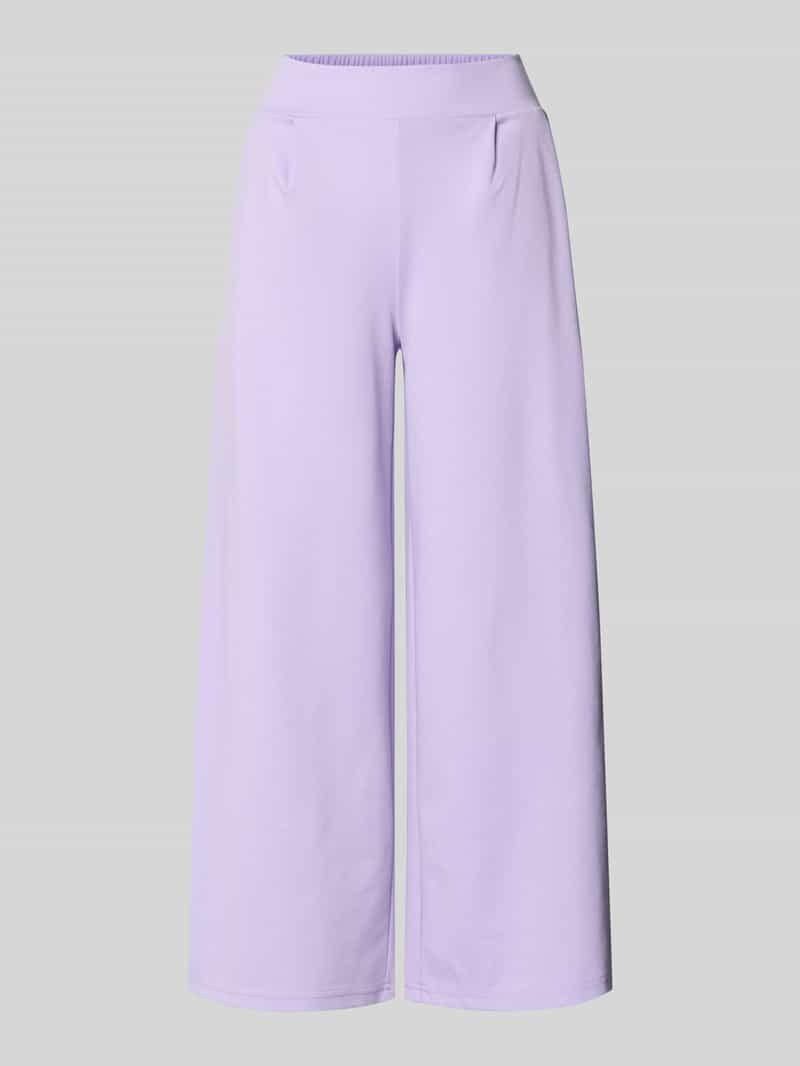 Spodnie o szerokim kroju z elastycznym pasem model ‘Kate’