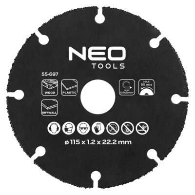 NEO TOOLS Tarcza do cięcia 55-697 115 mm