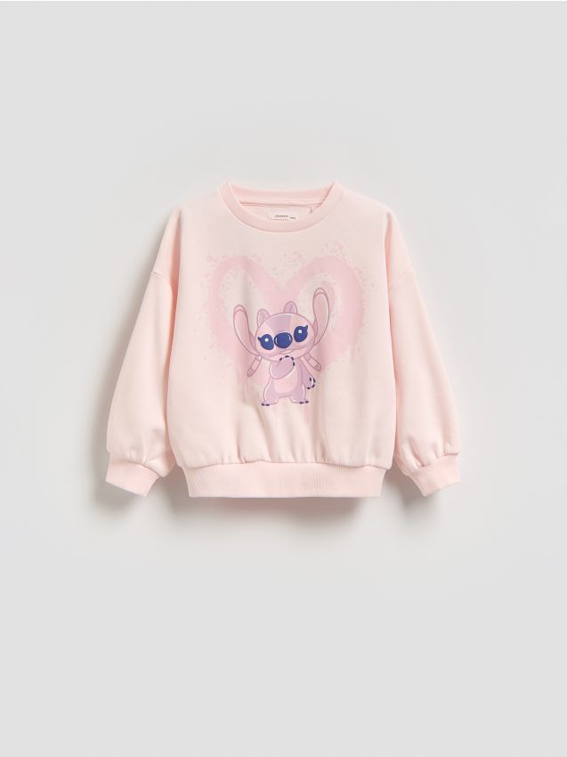 Reserved - Bluza Lilo i Stitch - pastelowy róż