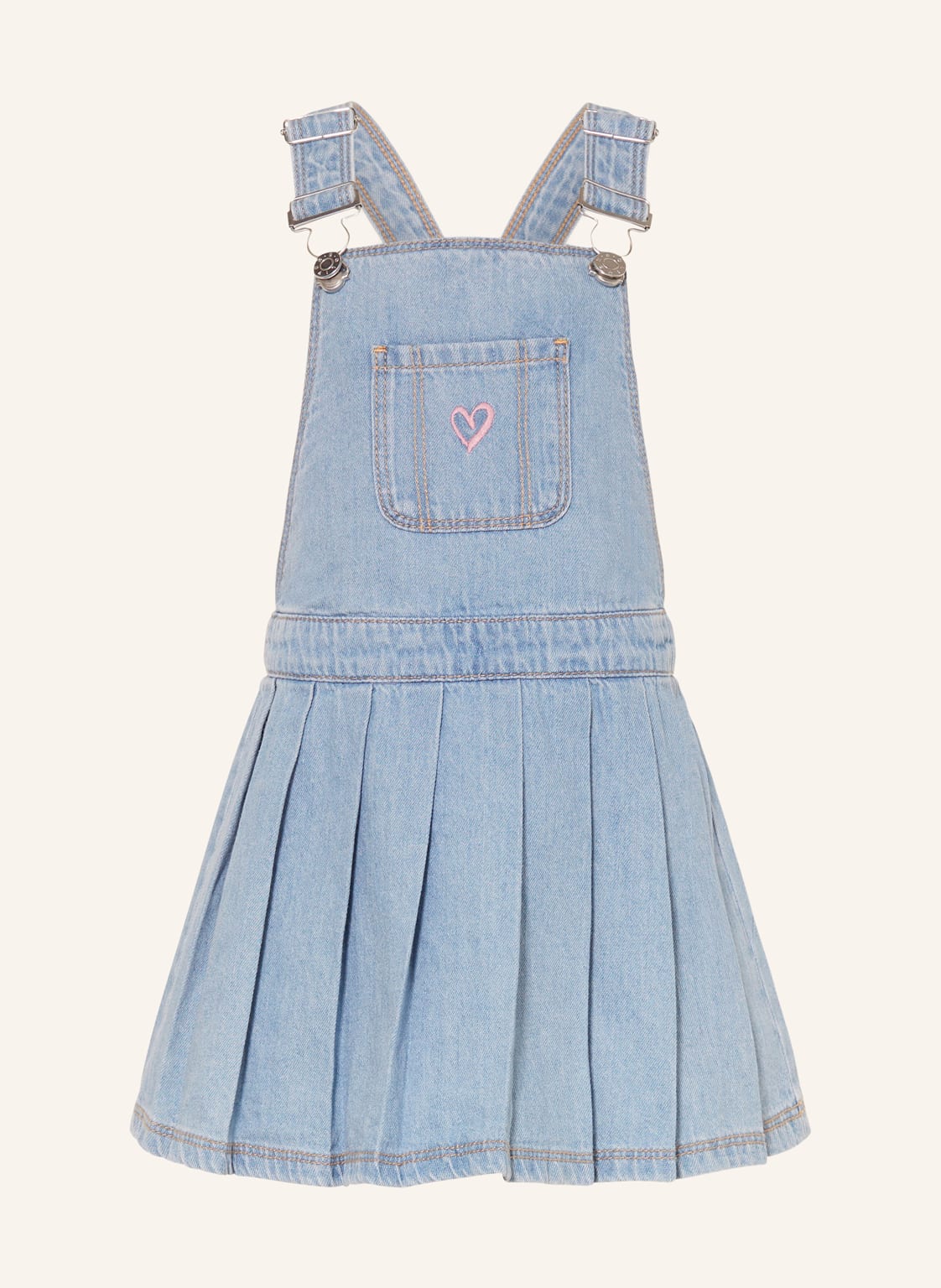 S.Oliver Red Sukienka Jeansowa Z Plisami blau