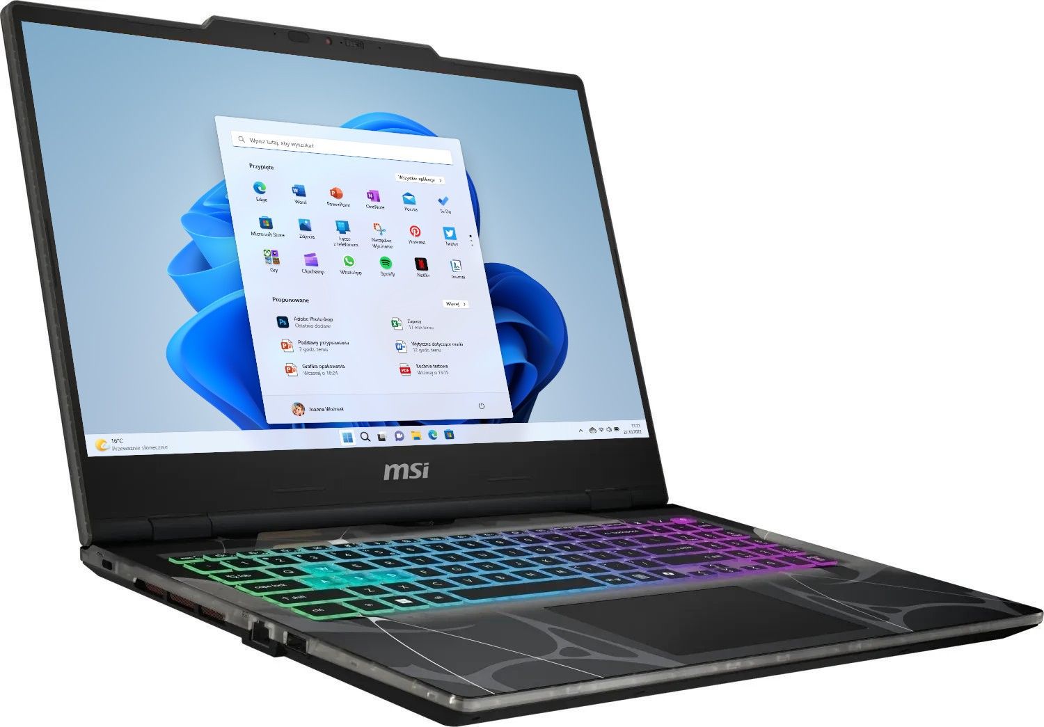 MSI Cyborg 15 Core 7-240H/16GB/1000/Win11X RTX5060 144Hz B2RWFKG-038XPL