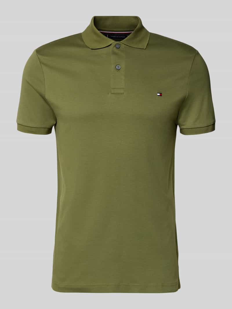 Koszulka polo o kroju regular fit z czystej bawełny model ‘LIQUID COTTON’