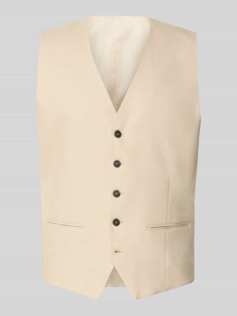 Kamizelka garniturowa o kroju slim fit z dodatkiem wełny model ‘NEIL’