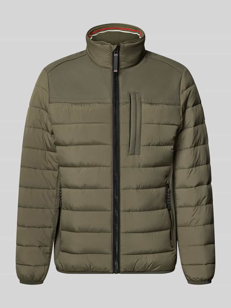 Kurtka pikowana o kroju regular fit z bocznymi wstawkami ze streczu