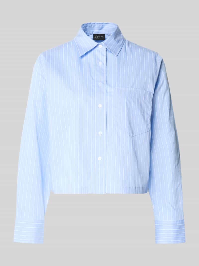 Bluzka koszulowa o pudełkowym kroju z mieszanki bawełny