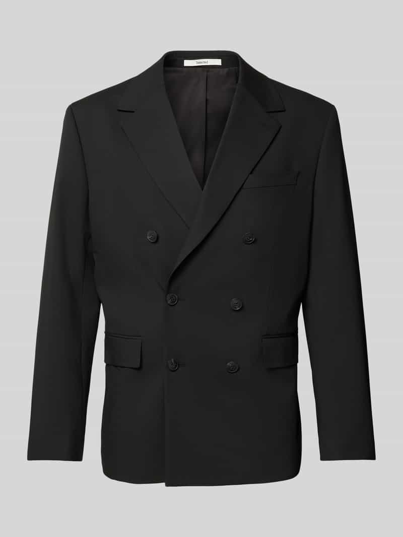 Marynarka do garnituru o kroju regular fit z dodatkiem wiskozy model ‘LIAM’