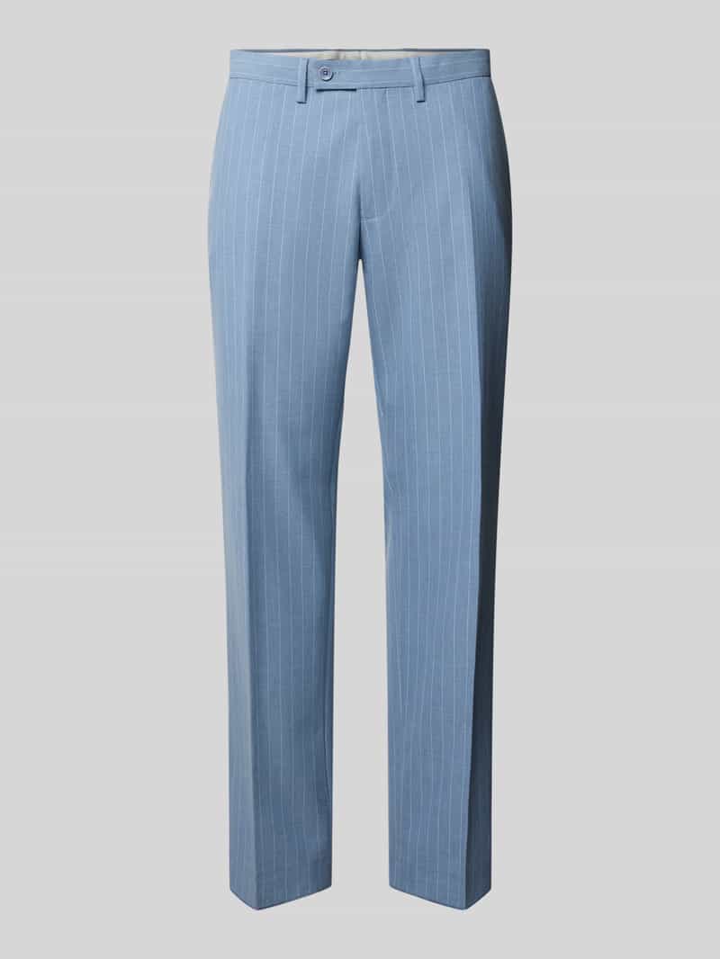 Spodnie materiałowe o kroju straight fit z kieszeniami z tyłu