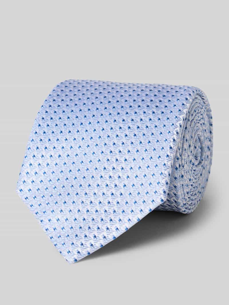 Krawat jedwabny ze wzorem na całej powierzchni (7,5 cm)