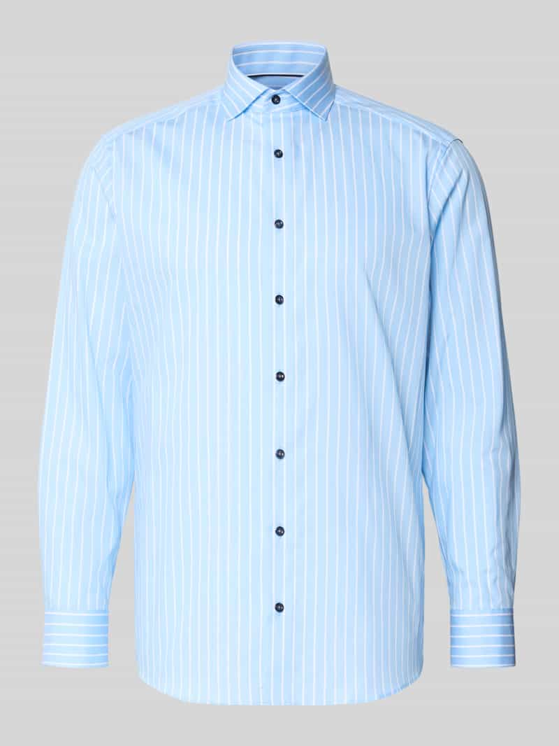 Koszula biznesowa o kroju regular fit ze wzorem w paski model ‘Royal Kent’