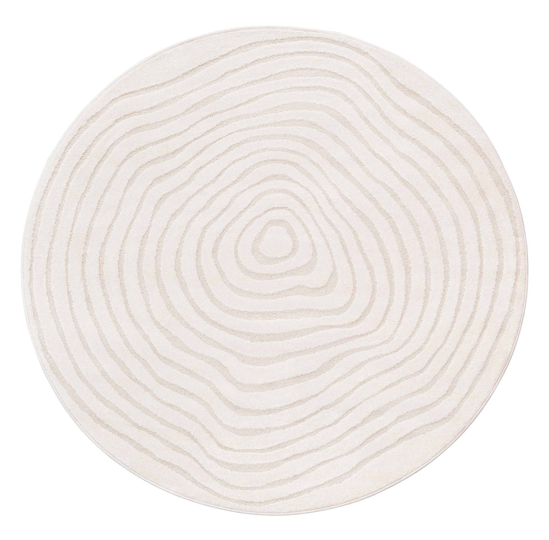 Dywan Nowoczesny Elio Cream Shape Koło 120 R