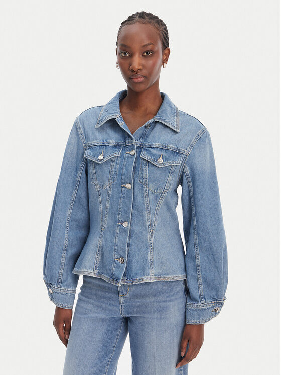 Liu Jo Kurtka jeansowa UA6199 D0309 Niebieski Regular Fit