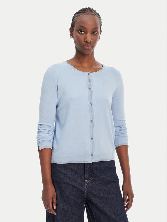 Liu Jo Kardigan WA6280 MS49I Niebieski Regular Fit