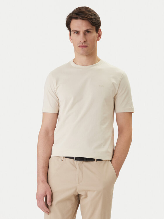 BOSS T-Shirt Thompson 01 50468347 Beżowy Regular Fit