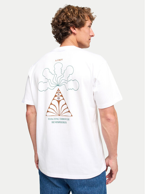 Billabong T-Shirt Floating EBYZT00387 Biały Regular Fit