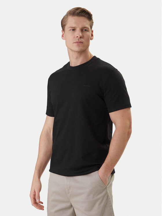 Calvin Klein T-Shirt LV04LF209G Czarny Regular Fit