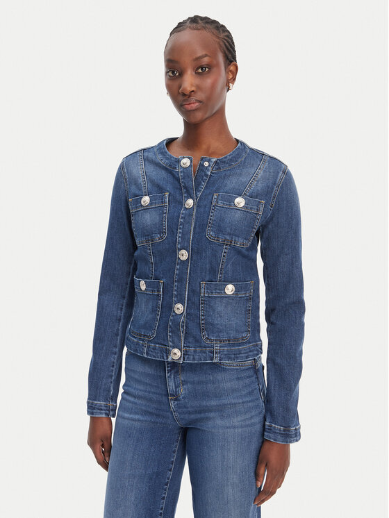 Liu Jo Kurtka jeansowa UA6260 D0275 Niebieski Regular Fit