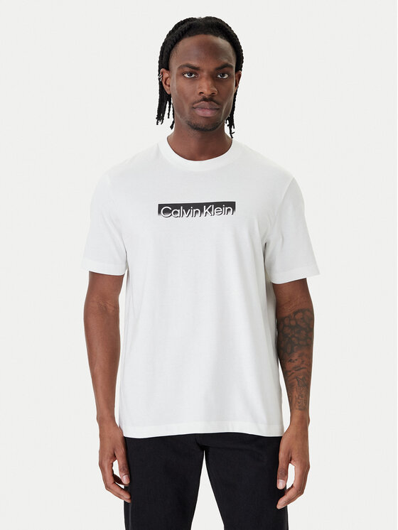 Calvin Klein T-Shirt LV04LF812G Biały Regular Fit