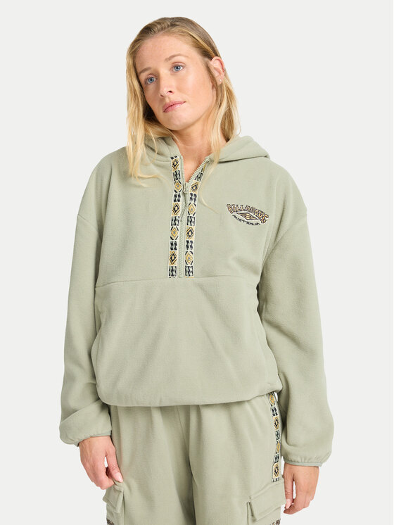 Billabong Bluza Winter Camp EBJFT00154 Zielony Loose Fit