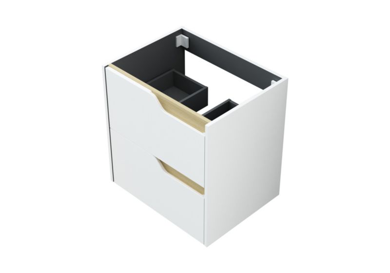Szafka pod umywalkę Tolima wisząca 60 cm biała