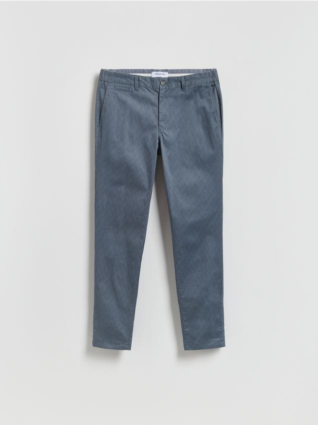 Reserved - Spodnie chino slim fit - granatowy