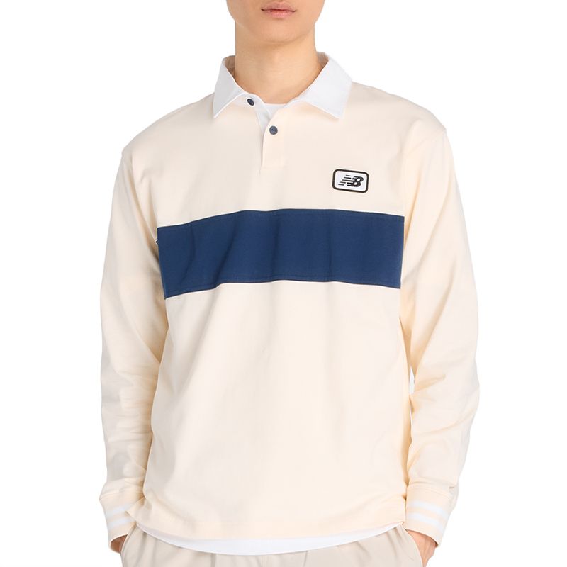 Koszulka męska New Balance MT53533PEF - beżowa