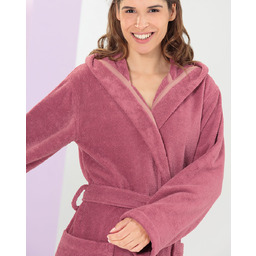 Cawo Szlafrok damski Classic Hooded Blush