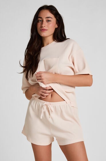 Hunkemöller Short Waffle Różowy