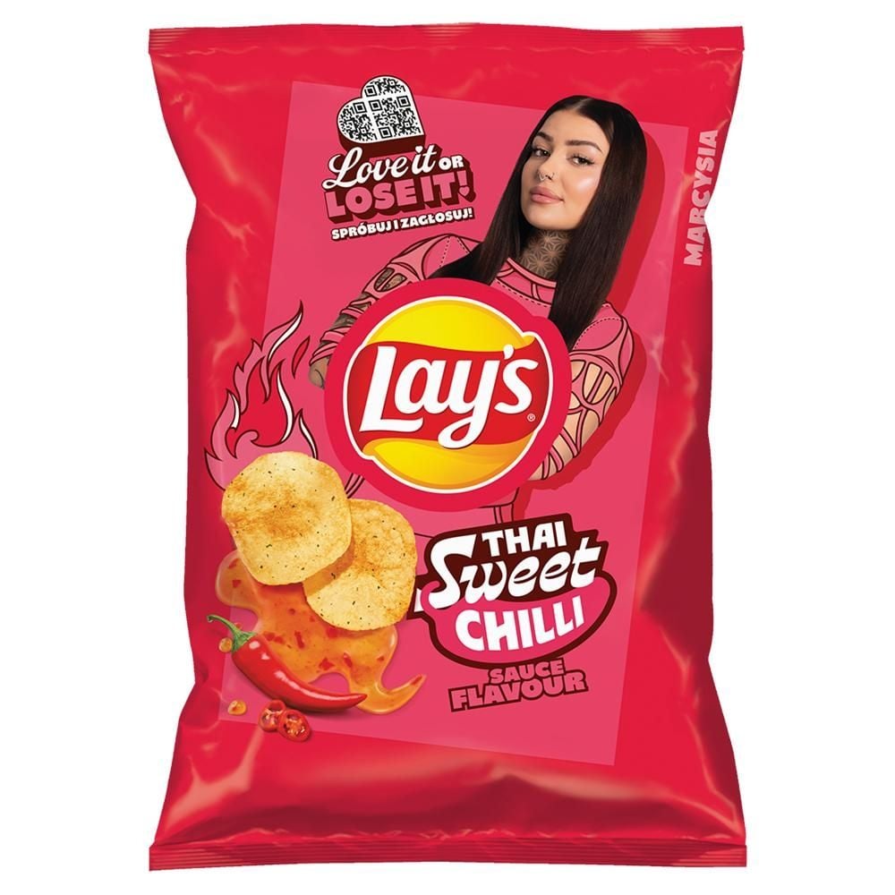 Lay's Chipsy ziemniaczane o smaku słodkiego tajskiego sosu chili 130 g