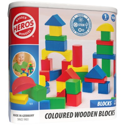 Klocki drewniane TACTIC Heros Wooden Toys HE0005