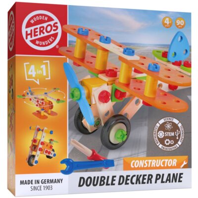 Klocki konstrukcyjne TACTIC Heros (Play & Learn) Samolot Zestaw konstrukcyjny 4w1 HE0008