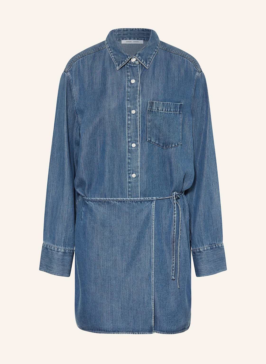 Samsøe Samsøe Sukienka Jeansowa Sasky blau