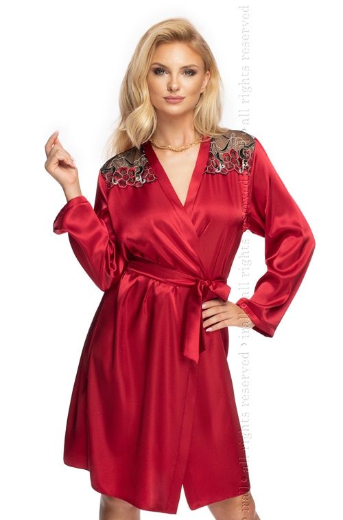 Szlafrok Elodie Burgundy